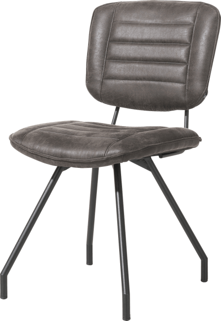 H&H - Lucas - Industriel - chaise 4 pieds - tissu secilia