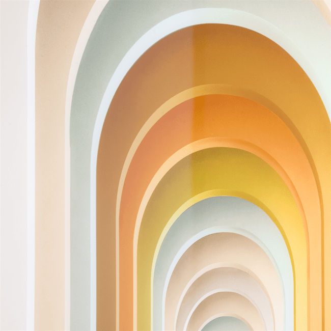 COCO maison - Coco Maison - Modern - Rainbow Arches print 90x140cm