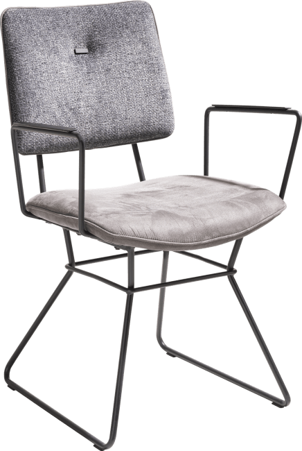 XOOON - Otis - design Scandinave - fauteuil - cadre noir - combinaison Kibo / Fantasy
