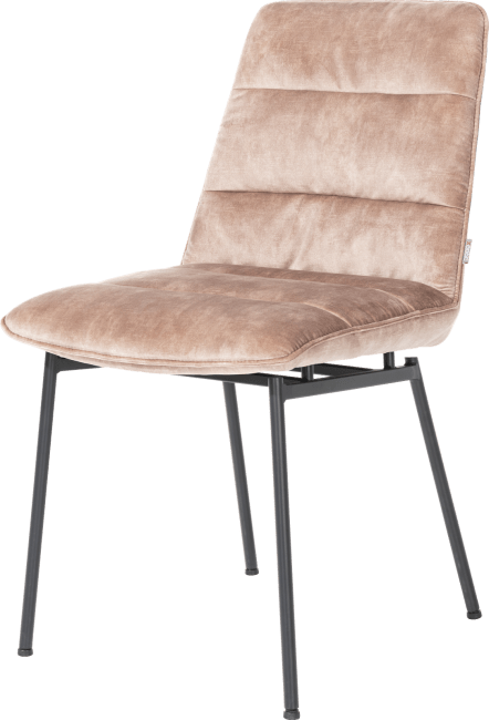 XOOON - Aurora - design Scandinave - chaise - pieds noir - tissu Karese