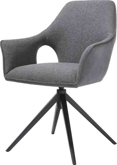XOOON - Inaya - Design minimaliste - fauteuil - pivotant - combi Pala / Malmo