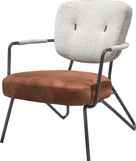 XOOON - June - design Scandinave - fauteuil - cadre off black