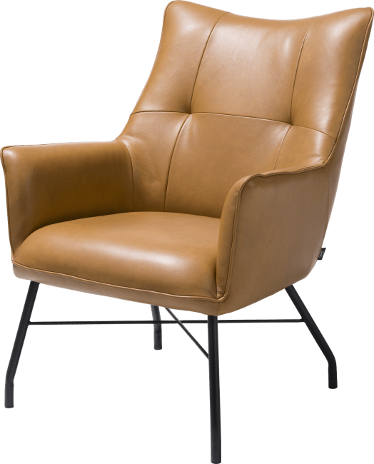 H&H - Chiara - Moderne - fauteuil + ressorts ensaches - cuir Laredo