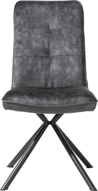 H&H - Milva - Industriel - chaise - pieds noir + poignee - combi Pala/Karese