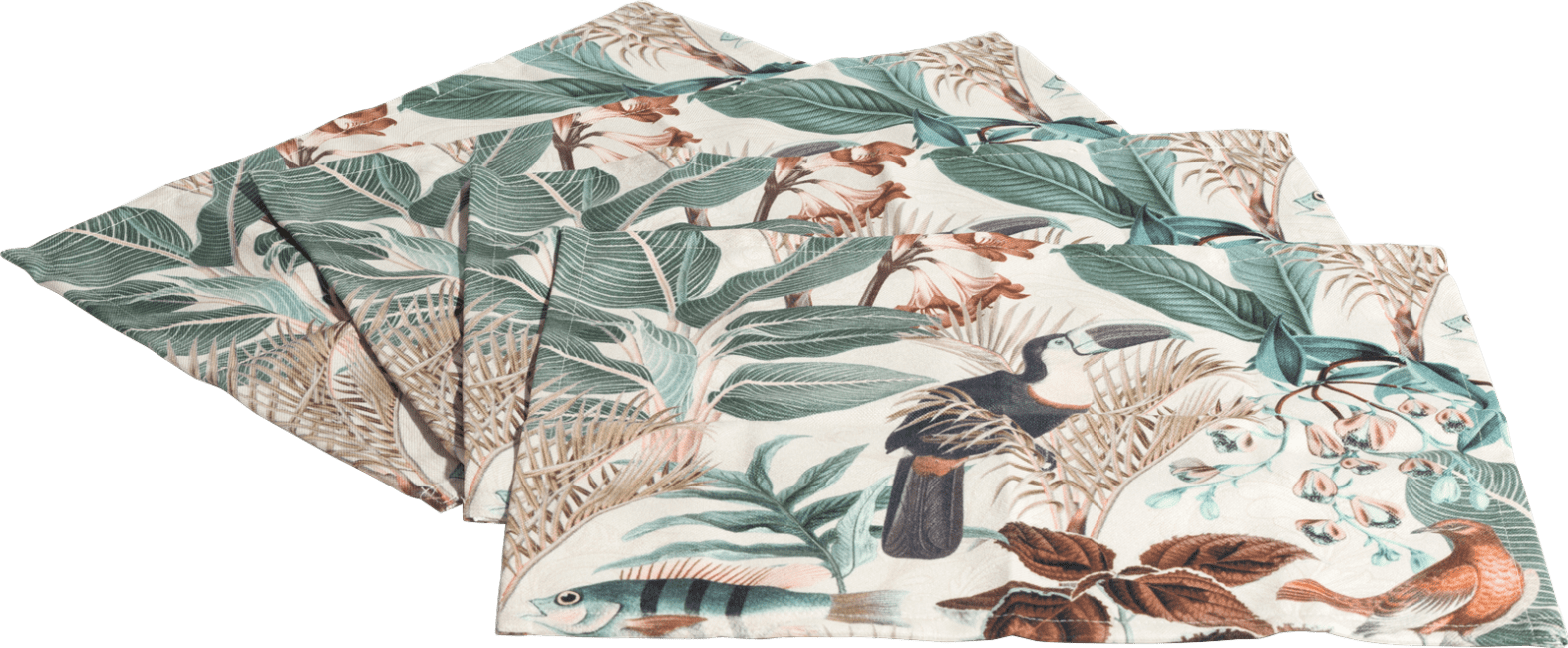 XOOON - Coco Maison - Summer Jungle set of 4 placemats 44 x 33 cm