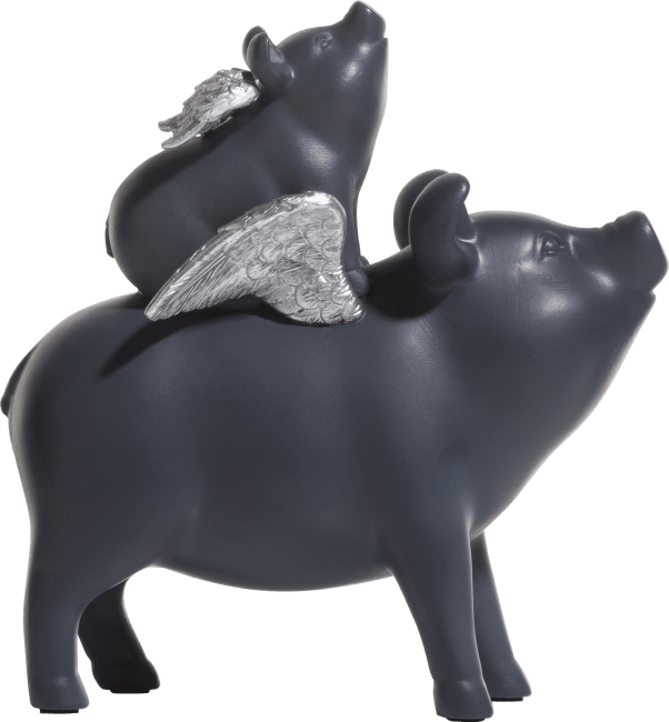 COCOmaison - Coco Maison - Moderne - Piggy Family figurine H20cm