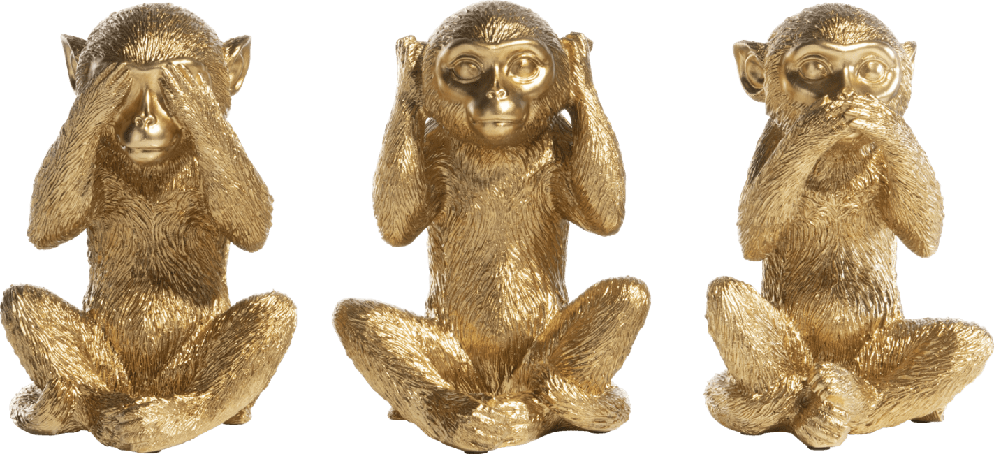 COCOmaison - Coco Maison - Moderne - Monkey No Talk figurine H20cm