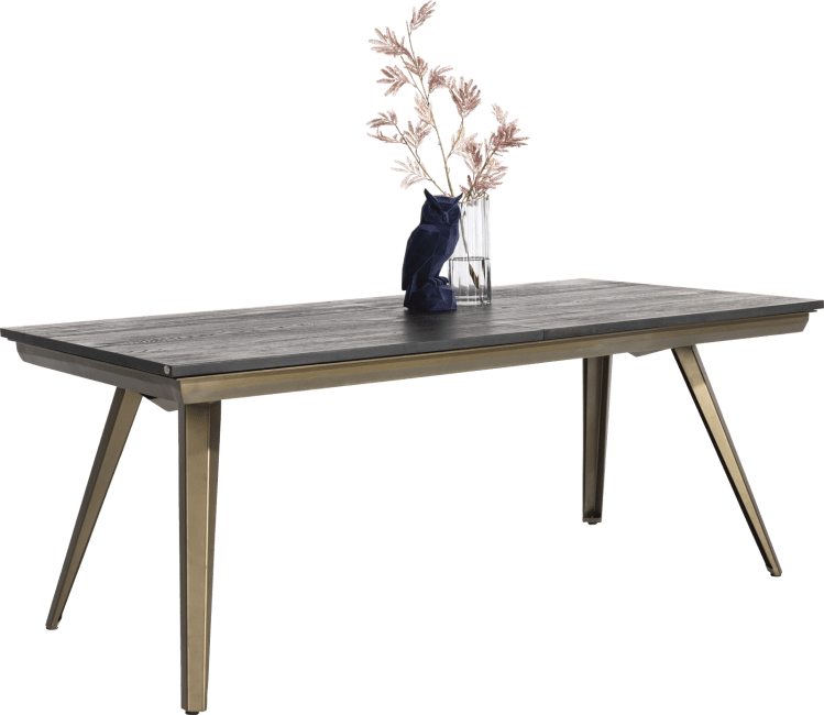 H&H - City - Industriel - table a rallonge 190 x 100 cm. (+ 50 cm.)