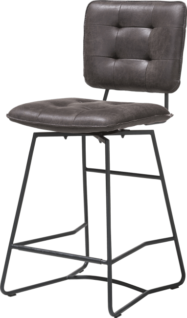 H&H - Julien - Industriel - chaise de bar - cadre noir - Corsica
