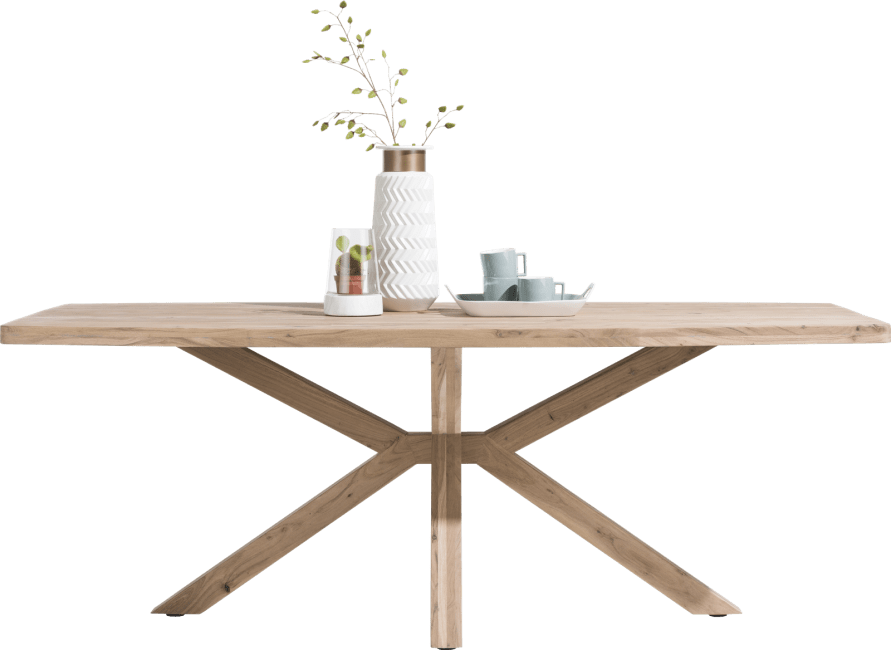 H&H - Quebec - Pur - table 210 x 100 cm - pieds en bois