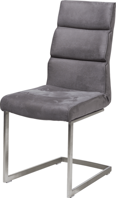 XOOON - Jasmin - Industriel - chaise - pied inox traineau carre avec poignee carre -Savannah/Kibo