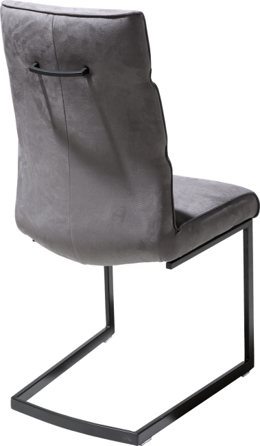 XOOON - Jasmin - Industriel - chaise - pied noir traineau carre avec poignee carre -Savannah/Kibo