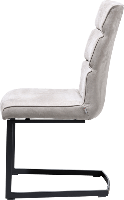 XOOON - Jasmin - Industriel - chaise pied traineau metal noir
