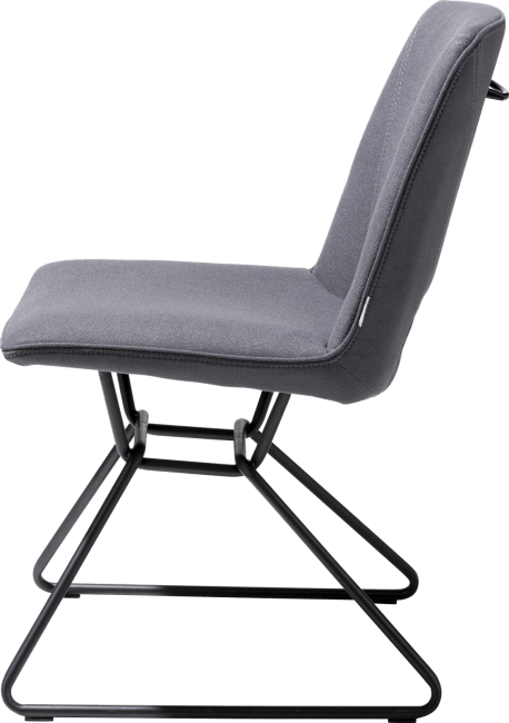 XOOON - Matiz - Design minimaliste - chaise - cadre noir - tissu Lana