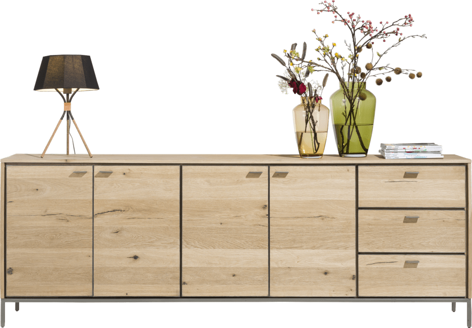 XOOON - Faneur - Scandinavian design - sideboard 240 cm - 4-doors + drawers
