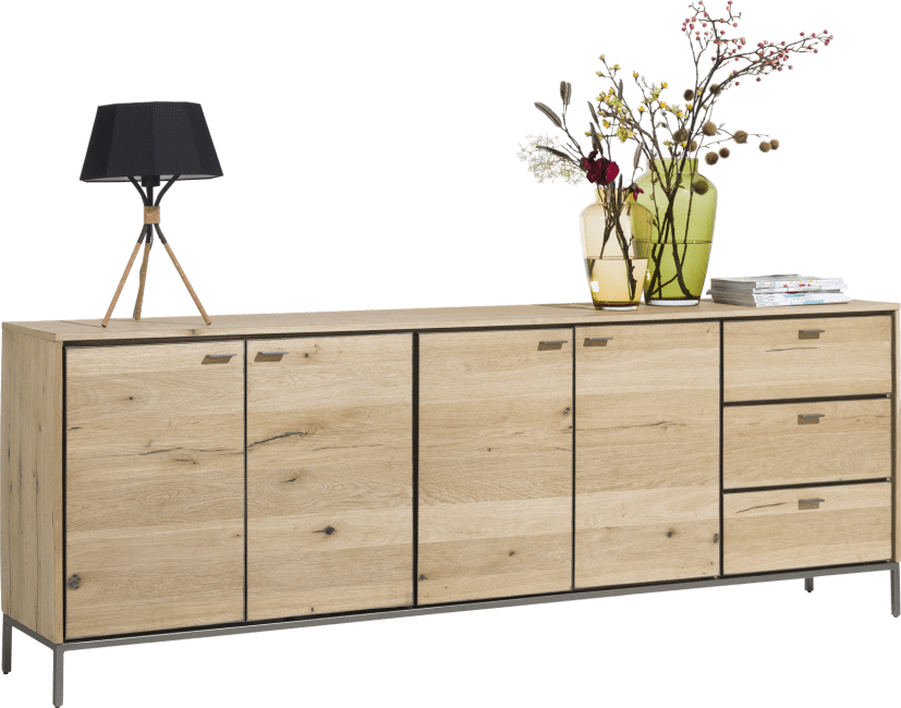 XOOON - Faneur - Scandinavian design - sideboard 240 cm - 4-doors + drawers