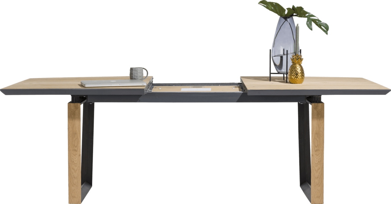 XOOON - Darwin - Minimalistisch design - uitschuiftafel 190 (+ 60) x 100 cm