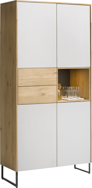 XOOON - Darwin - Minimalistic design - cabinet 4-doors + 2-drawers + 1-niche - 100 cm (+ LED)
