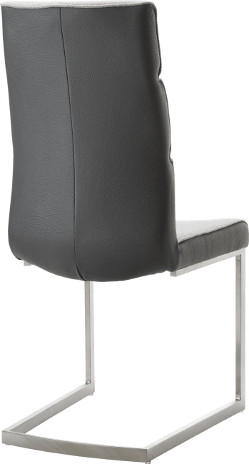 XOOON - Jasmin - Industriel - chaise - inox traineau carre