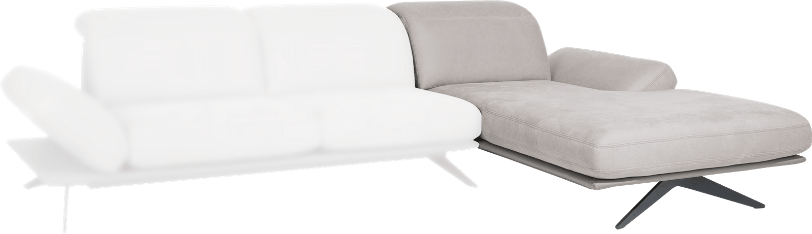 XOOON - Paxos - Minimalistisches Design - Sofas - Longchair rechts