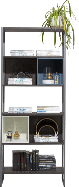 XOOON - Glasgow - Minimalistic design - bookcase 80 cm - 5-niches