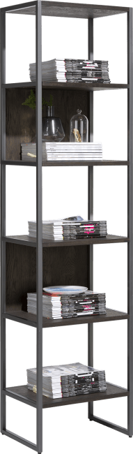 XOOON - Glasgow - Minimalistic design - bookcase 50 cm - 5-niches