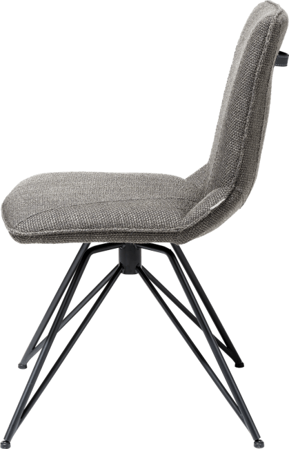 XOOON - Mac - Design minimaliste - chaise - pied off black - Vito + poignee Catania noir