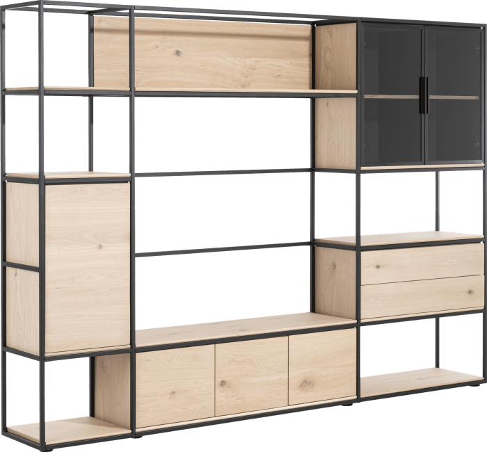 XOOON - Modulo - Minimalistisches Design - TV-Wand 270 cm - 5 Niveau