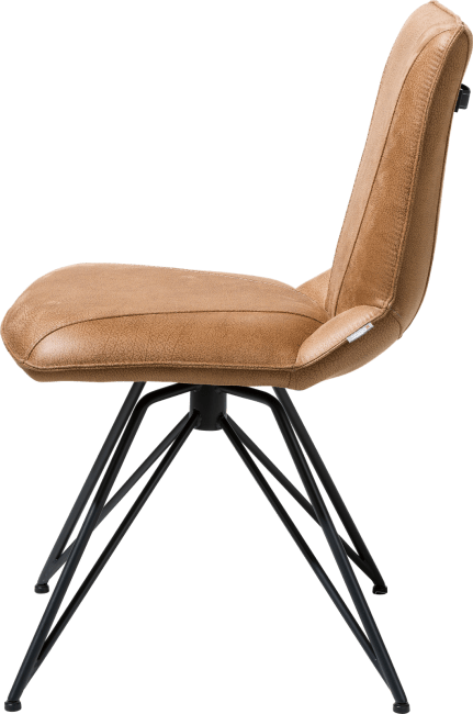 XOOON - Mac - Design minimaliste - chaise - pied off black - Rocky + poignee Catania noir