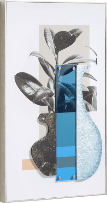 Happy@Home - Coco Maison - Seventies Blue schilderij 50x80cm
