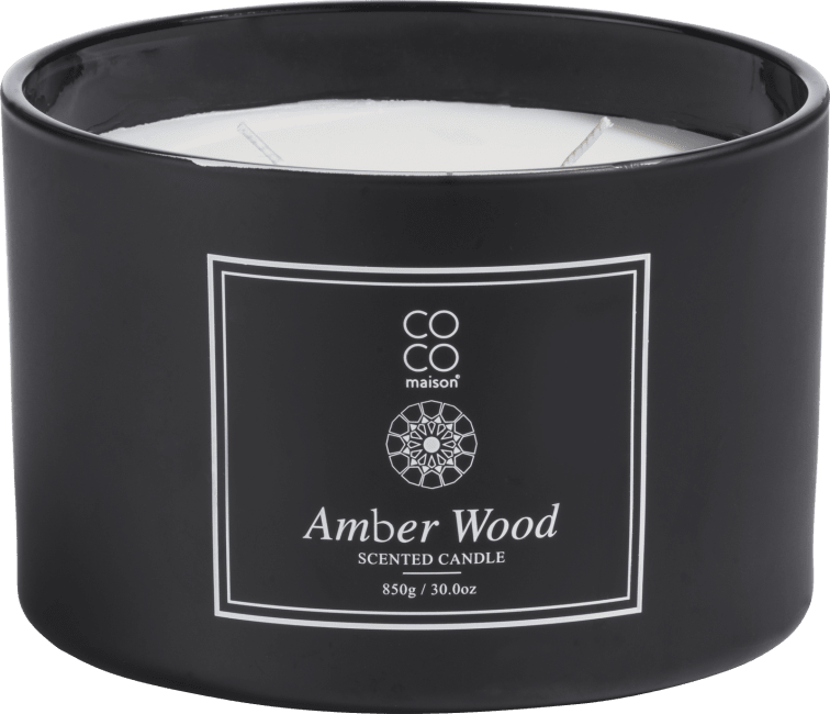 COCOmaison - Coco Maison - Amber Wood geurkaars XL H10cm