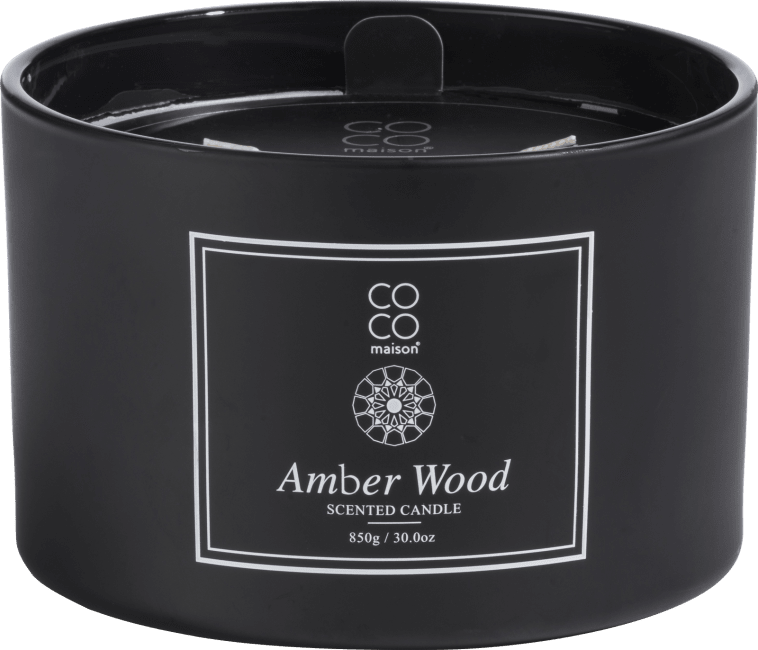 COCOmaison - Coco Maison - Amber Wood geurkaars XL H10cm