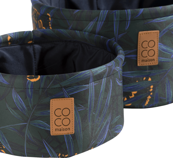 XOOON - Coco Maison - Tiger set of 2 baskets H14+11cm