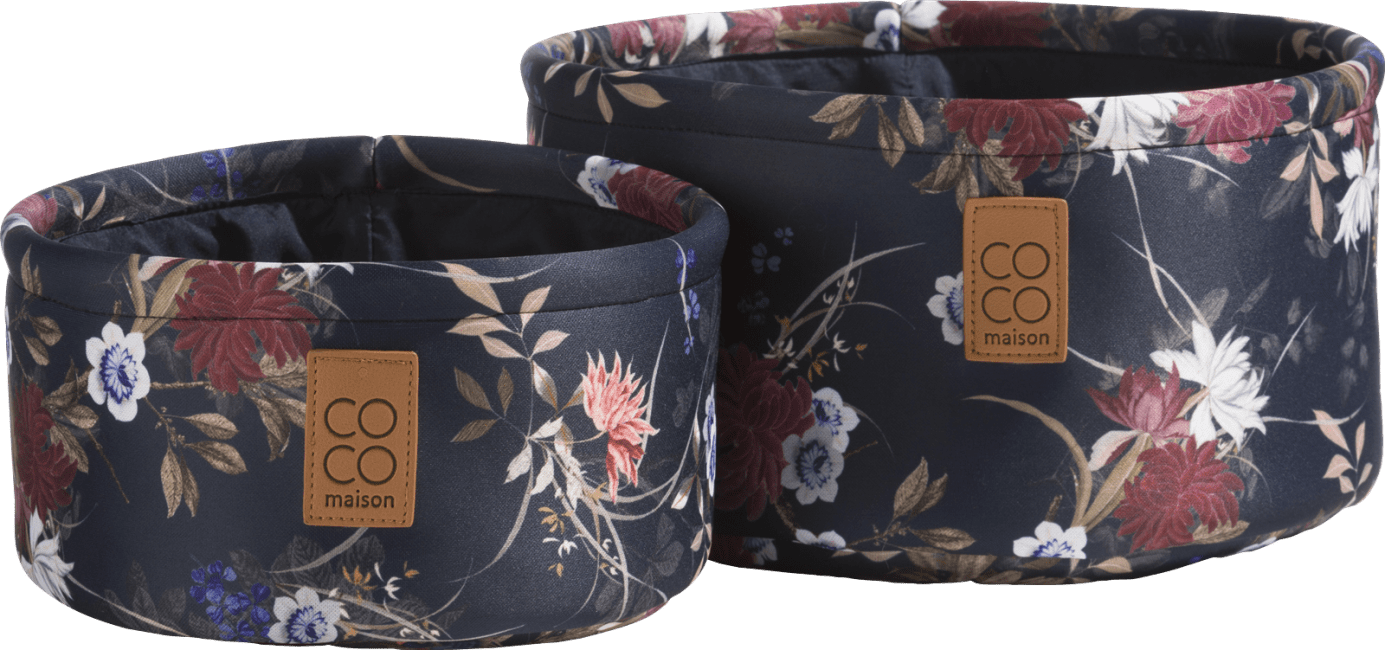 XOOON - Coco Maison - Flower set of 2 baskets H14+11cm