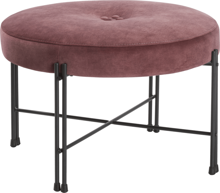 XOOON - Rosi - Canapés - pouf large + cadre a monter - tissu Serena