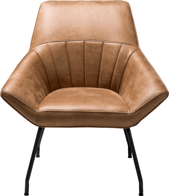 H&H - Samara - Industriel - fauteuil - cadre off black - tissu Rocky