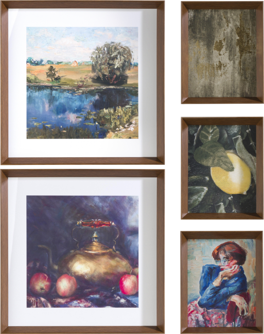 COCOmaison - Coco Maison - Landelijk - Impressions set van 5 schilderijen