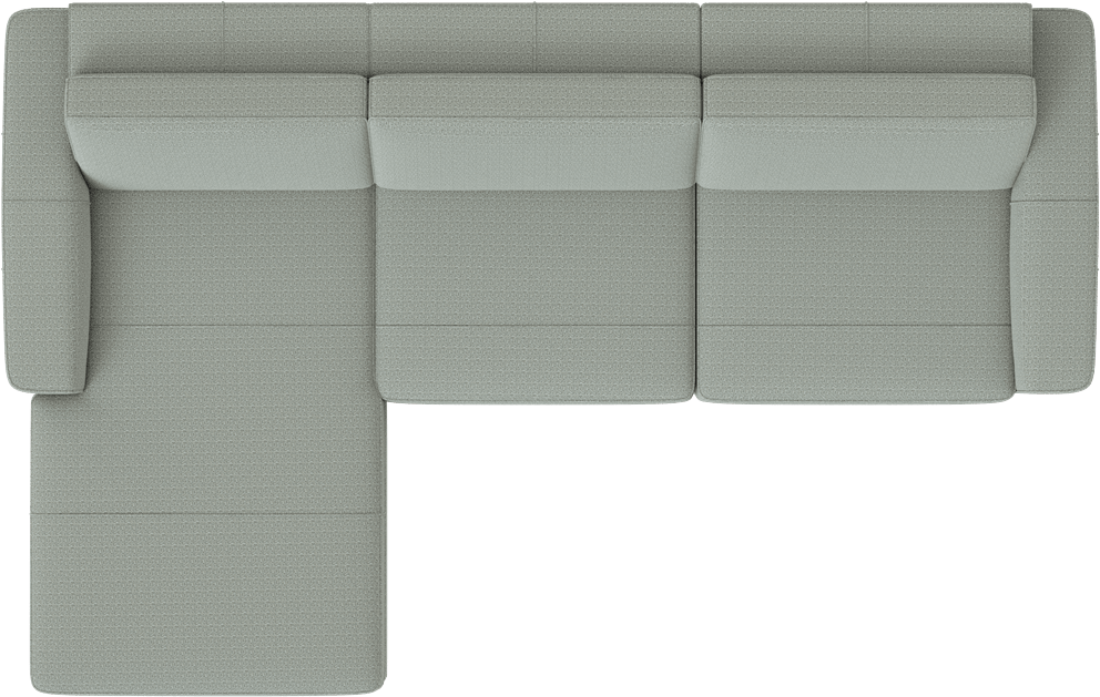 XOOON - Denver - Design minimaliste - Canapes - 3-places accoudoir droit