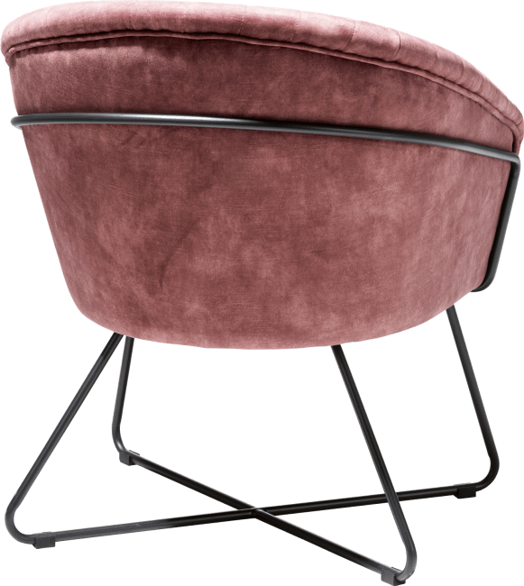 Henders and Hazel - Cayenne - Industrieel - fauteuil met metalen frame recht