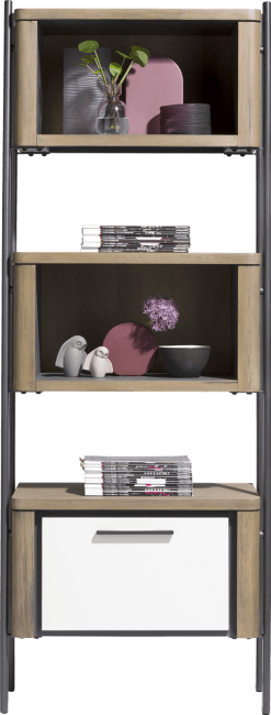 Henders and Hazel - Shirley - Modern - boekenkast 71 cm - 1-lade + 2-niches