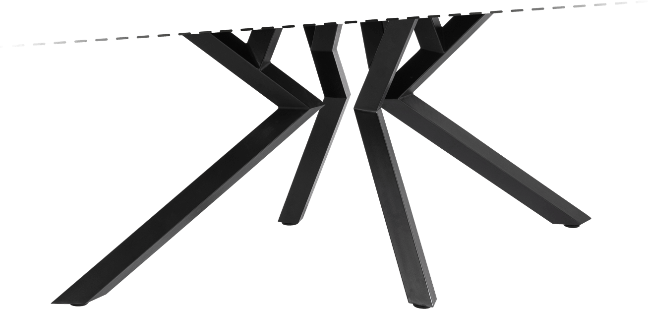 XOOON - Masura - Scandinavisch design - eetkamertafel ovaal - 200 x 105 cm