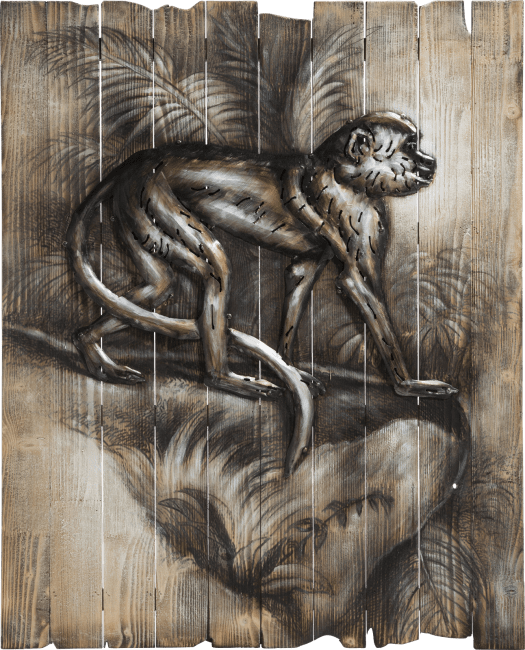 XOOON - Coco Maison - Monkey painting 73 x 90 cm