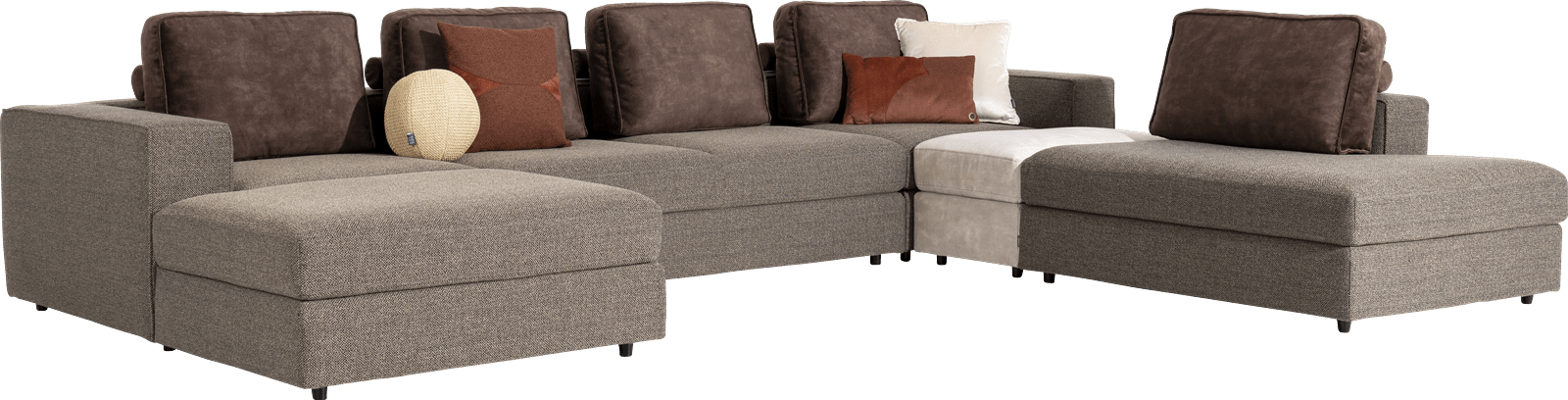 XOOON - Verona - Design minimaliste - Toutes les canapés - ottomane petite - droite