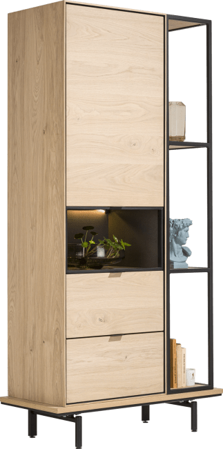 XOOON - Elements - Minimalistisch design - boekenkast 180 cm. + 3-niches