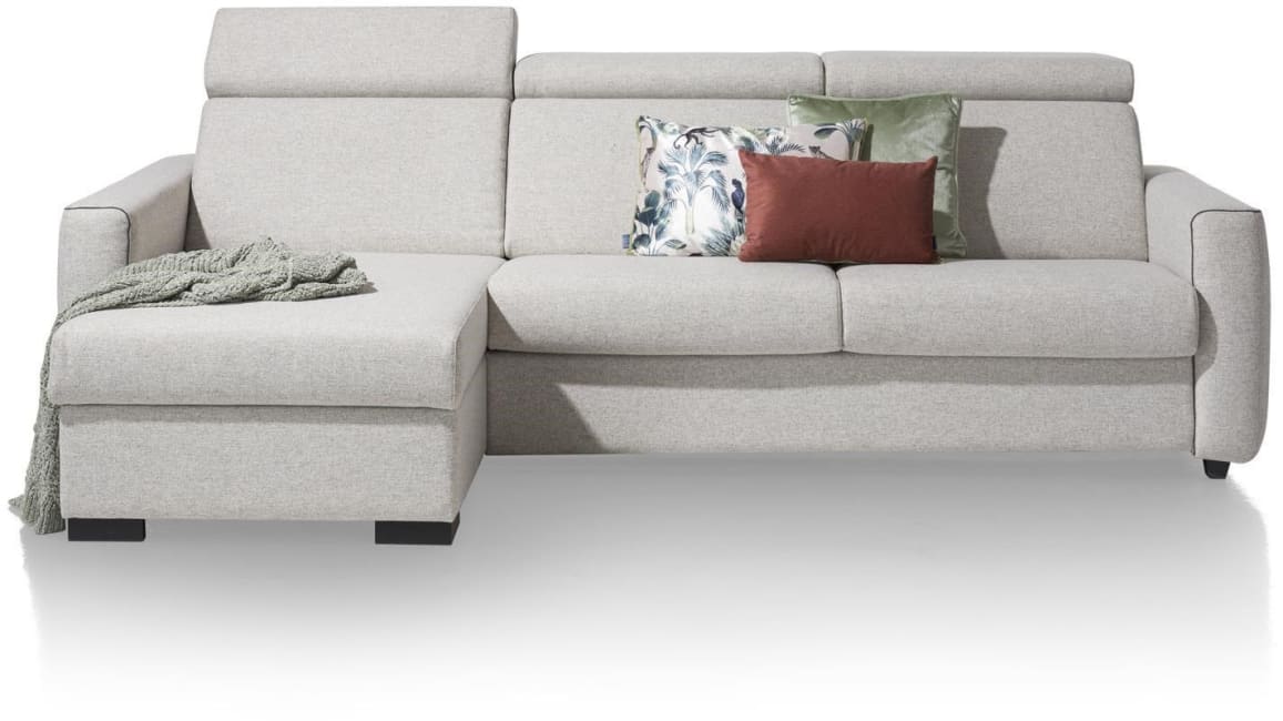 Henders & Hazel - New Port - Sofas - Schlafcouch 2.5-Sitzer + Longchair links + box (Bett 140 x 190 cm)