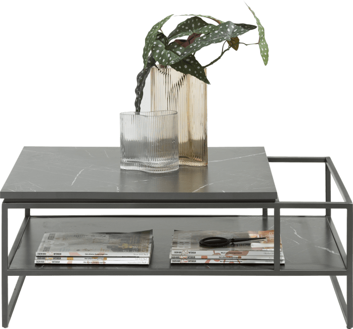 XOOON - Bogota - Minimalistisch design - salontafel 90 x 60 cm + 1-niche