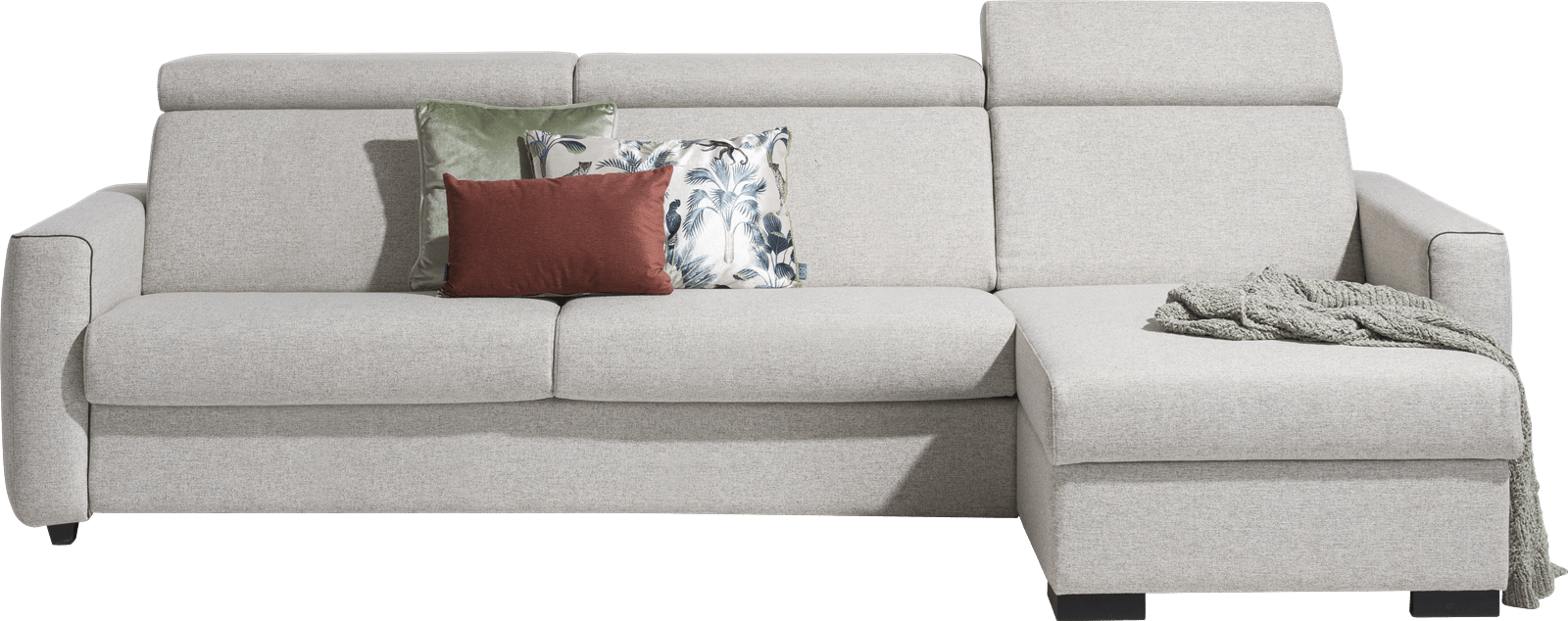 Henders & Hazel - New Port - Sofas - Schlafcouch 3-Sitzer + Longchair rechts + box (Bett 160 x 190 cm)