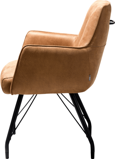 XOOON - Bodil - Industriel - fauteuil avec ressorts ensaches - tissu Rocky