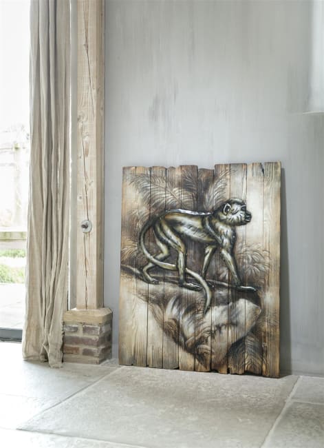 COCOmaison - Coco Maison - Monkey schilderij 73 x 90 cm