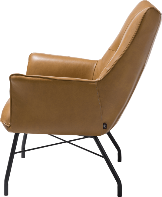 H&H - Chiara - Moderne - fauteuil + ressorts ensaches - cuir Laredo